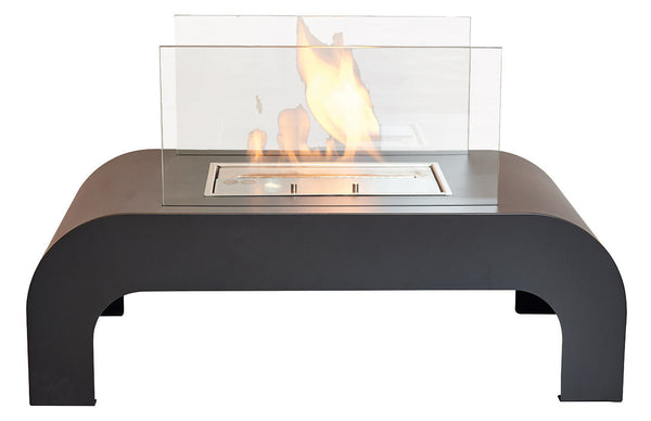 Camino a Bioetanolo da Pavimento 75,5x30x45,5 cm Karlsen Trento Nero prezzo