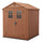 Casetta da Giardino Porta Attrezzi 190x183x221 cm in Evotech+ Keter Darwin 6x6 Marrone
