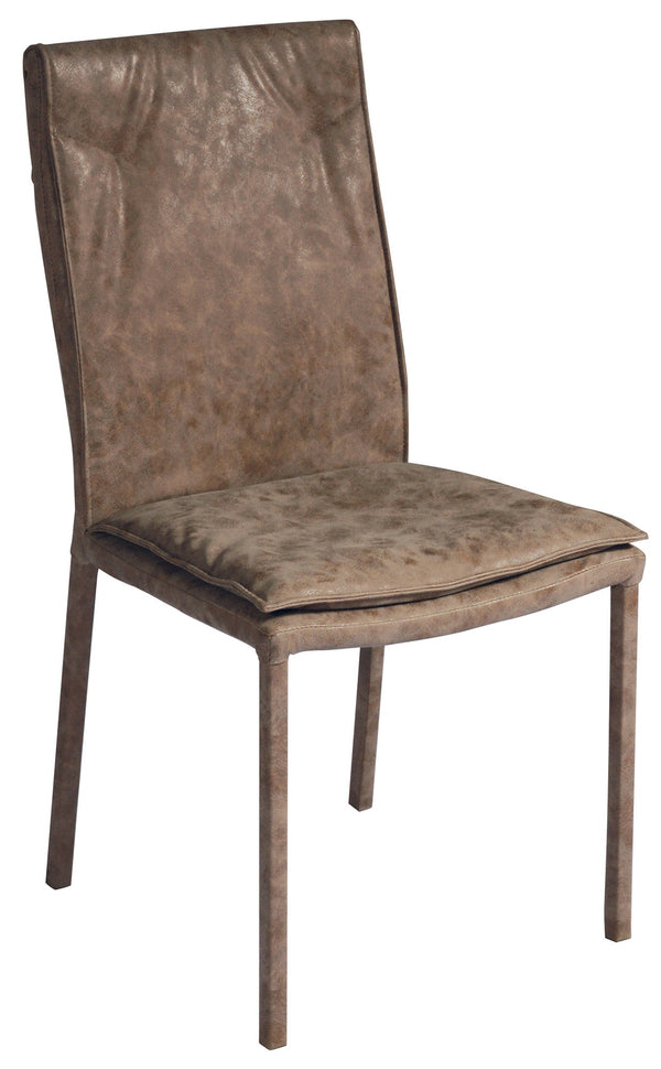 acquista Sedia Imbottite 45x55x92 cm in Ferro e Sky Giada Marrone