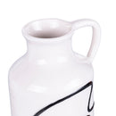 Vaso con Viso 13x11,4x26 cm  in Ceramica VdE Tivoli 1996 Vis a Vis