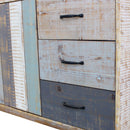 Mobile Felix 126x40x78 h cm in Legno Multicolor