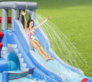 Castello Giostra Gonfiabile Acquatico Splash Park con Pompa Happy Hop
