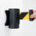 Tendinastro da Parete 4 m con Clip di Chiusura Nastro Giallo/Nero