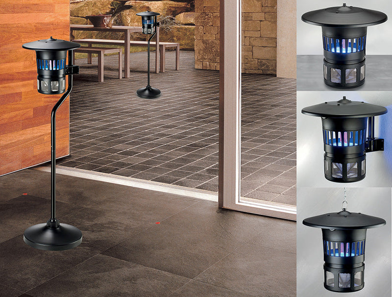 Zanzariera Elettrica Sterminatore Trappola Zanzare Insetti Interno Esterno 300 Mq