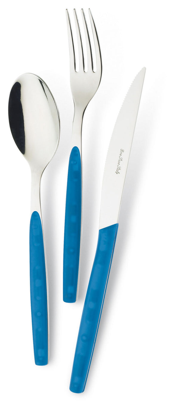online Servizio Set di Posate 24 pezzi in Acciaio Inox Eme Dream Blu 35