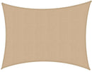 Tenda Vela Ombreggiante Rettangolare in Poliestere Sabbia Varie Misure