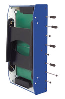 Calciobalilla in Mdf Blu con Aste Uscenti e Gambe Pieghevoli Garlando F-20