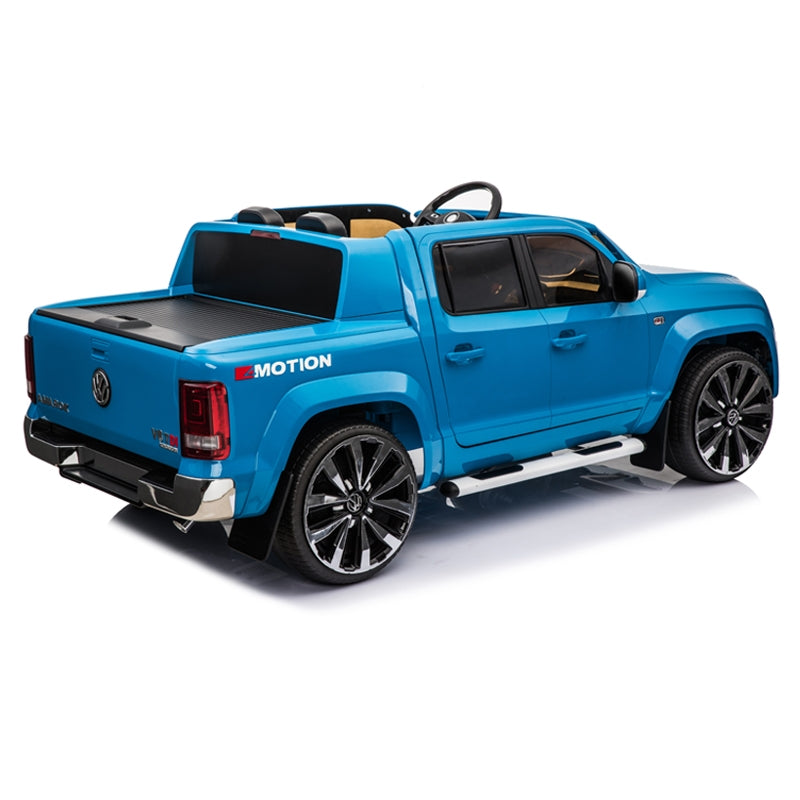 Macchina Elettrica per Bambini 2 Posti 12V con Licenza Volkswagen Amarok Blu
