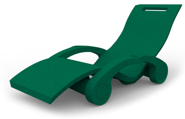 Lettino Chaise Longue Galleggiante da Esterno Giardino Arkema Serendipity Verde sconto