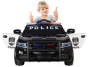 Macchina Elettrica Polizia per Bambini 12V Babyfun Police Bianca