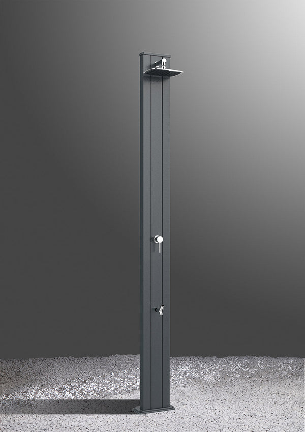 Doccia da Esterno Giardino Miscelatore e Lavapiedi Arkema Spring S Grigio Antracite sconto