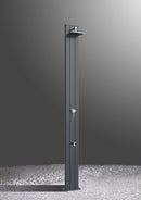 Doccia da Esterno Giardino Miscelatore e Lavapiedi Arkema Spring S Fascia Inox Arancio