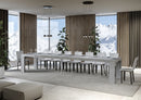 Tavolo Allungabile 140/400x90x77 cm Roxell Premium Cemento  
