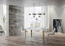 Tavolo Allungabile 180-284x90x77 cm Karamay Bianco Frassino