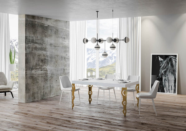 Tavolo Allungabile 160-264x90x77 cm Karamay Bianco Frassino online