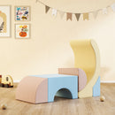 Set 5 Costruzioni Morbide per Bambini Rivestimento in Velluto Sfoderabile e Lavabile Multicolore    