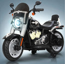 Moto Elettrica per Bambini Cruiser Acceleratore a Manubrio 12V 7Ah Rosso Metallizzato         