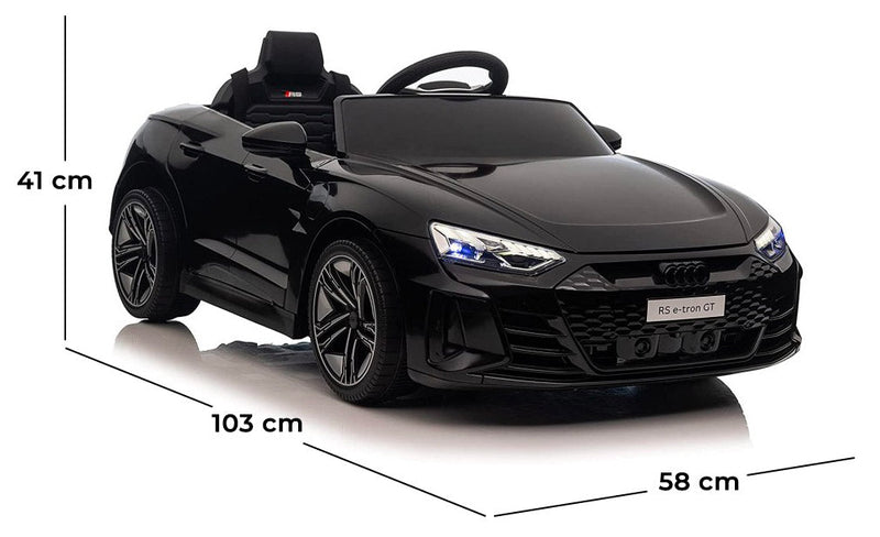 Macchina Elettrica per Bambini 12V Audi RS E-Tron GT Nera