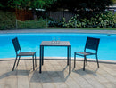 Tavolo da Giardino 70x70x75 cm Iseo in Acciaio Antracite