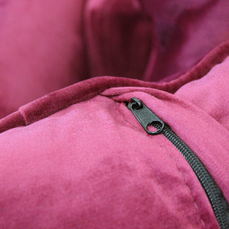 Divano 2 Posti Chandler 152x81x89 h cm in Velluto Rosso