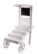 Espositore con Ruote e Tetto H 130 cm