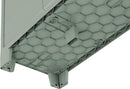 Armadio da Giardino 8 Ripiani 80x44x182 cm Keter Planet Outdoor Multispace Grigio e Verde