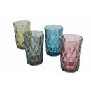 Set 4 Bicchieri Bibita Renaissance in Vetro VdE Tivoli 1996 4 Colori Differenti