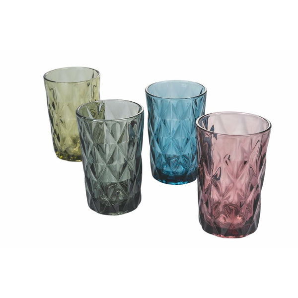 Set 4 Bicchieri Bibita Renaissance in Vetro VdE Tivoli 1996 4 Colori Differenti acquista