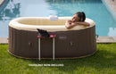 Vasca Idromassaggio da Esterno Gonfiabile Riscaldata 2 Posti 190x120x65 cm Ease.Zone Marrone