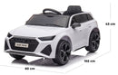 Macchina Elettrica per Bambini 12V con Licenza Audi RS6 Bianca