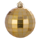 Set 8 Palle di Natale Ø8 cm in Plastica Oro