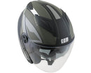 Casco Jet per Scooter Visiera Lunga CGM Phoenix 130G Verde Opaco