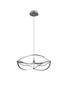 Lampada a Sospensione da Interno a LED in Metallo Nickel Opaco