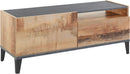 Mobile TV 1 Anta 1 Cassetto 120x40x47 cm Sunrise Acero Pereira e Ardesia
