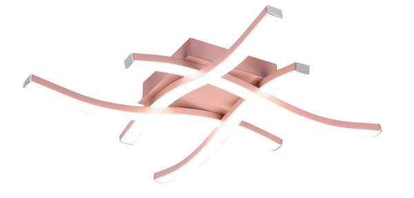 Plafoniera da Interno a LED SMD in Metallo Oro rosa acquista
