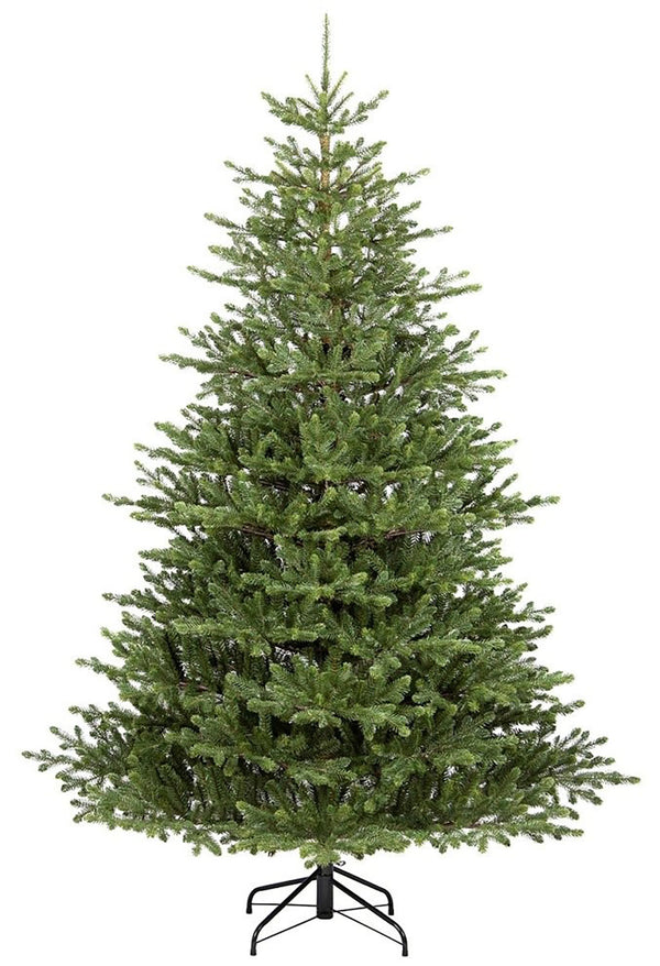 Albero di Natale Artificiale Realistico 210 cm 1170 rami Montaggio a Ombrello Verde prezzo