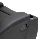 Poltrona Relax Massaggiante 84x92x109 cm in Similpelle Nera