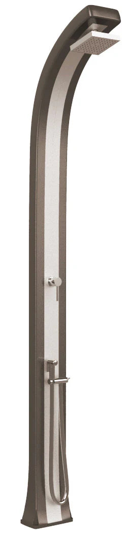 sconto Doccia da Giardino Miscelatore e Doccetta Arkema Spring Plus Fascia Inox Dove Grey