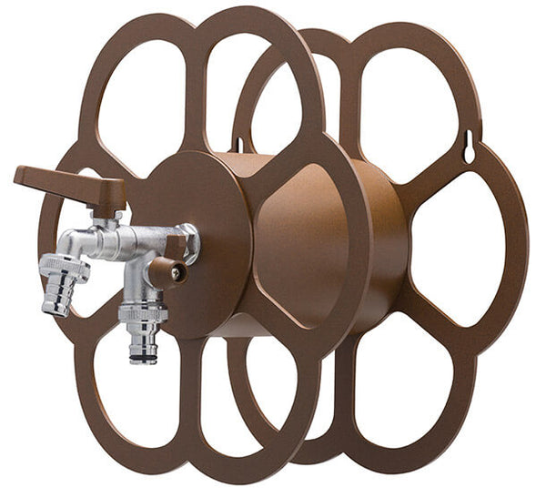 Portatubo da Muro in Metallo con Rubinetto a Doppia Uscita Belfer 42/FR Ruggine sconto