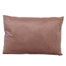 Cuscino Decorativo Rettangolare 35x50xh10 cm in Velluto Rosa