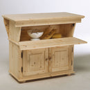 Mobile Madia per Cucina in Legno Abete Grezzo 100x50x85,4cm Fumer Country