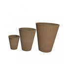 Vaso Piccolo Iris Ø19x22 cm in Fibra sintetica Taupe