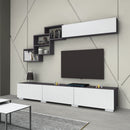 Parete attrezzata Free bianco ghisa