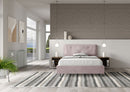 Letto Matrimoniale Francese Imbottito in Microfibra Appia Large Glicine Varie Misure