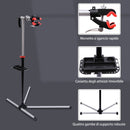 Cavalletto Supporto per Bicicletta con Piedistallo e Vassoio in Acciaio 84x75x100-160 cm 
