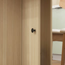 Tavolo Pieghevole 120x60x76,5 cm con 2 Cassetti e Armadietto 6 Rotelle e Freni Color Legno      