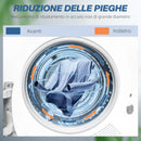 Asciugatrice ad Aria Carico 4kg con Timer e Programma Smart 48x40x56 cm in Acciaio Inox e ABS Bianco   