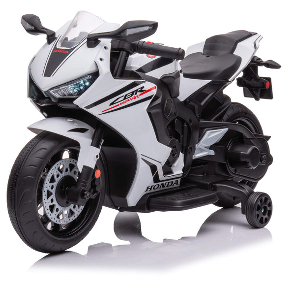 sconto Moto Elettrica per Bambini 12V con Licenza Honda CBR 1000RR Bianca