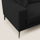 Divano 3 Posti 206x95x91 cm in Tessuto Nero