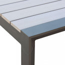 Tavolo Allungabile Waikiki 162/242x100x74 h cm in Alluminio Antracite
